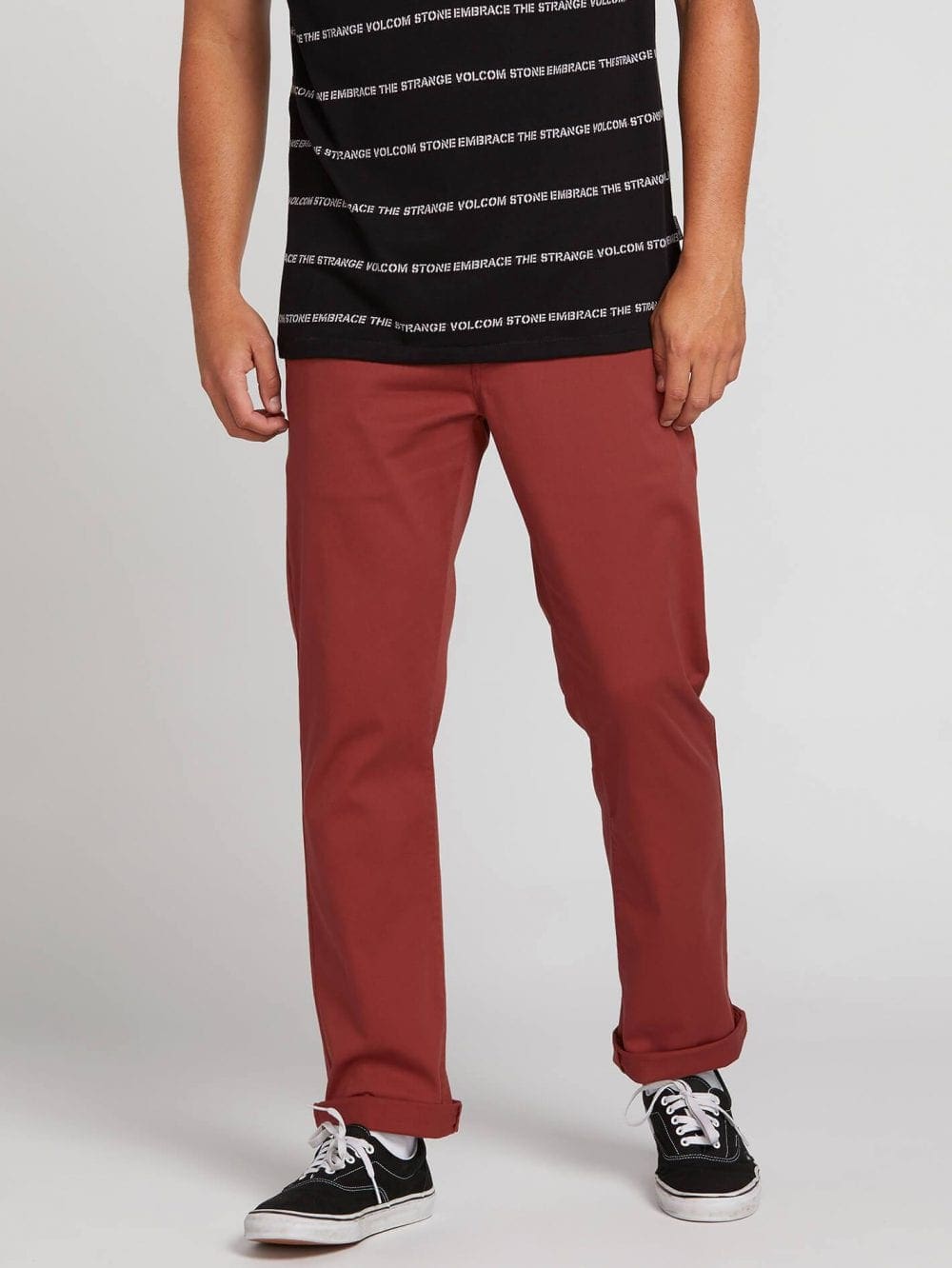VOLCOM FRICKIN MODERN STRETCH MEN'S CHINO PANT- COWHIDE