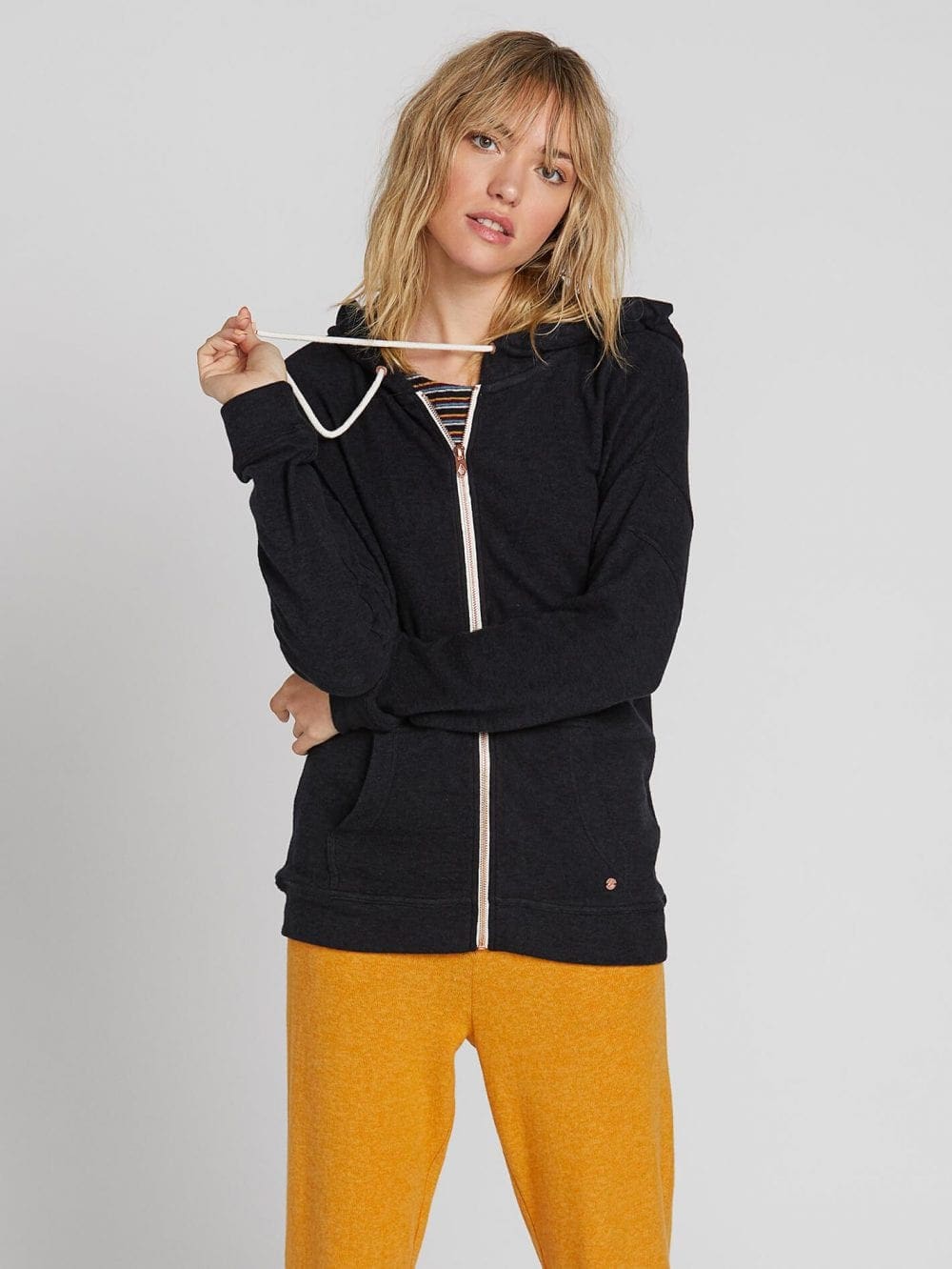 VOLCOM LIVED IN LOUNGE WOMEN'S ZIP HOODIE - Image 2