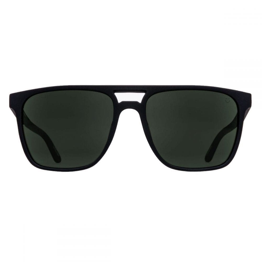 SPY Czar Soft Matte Black-Happy Gray Green Sunglasses