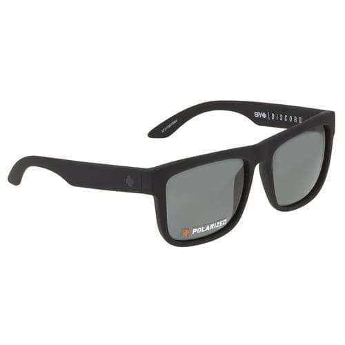 SPY Discord Soft Matte Black-HD Plus Gray Green Polarized Sunglasses