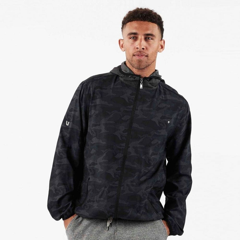 Vuori Men's Outdoor Trainer Shell Jacket - Black Camo