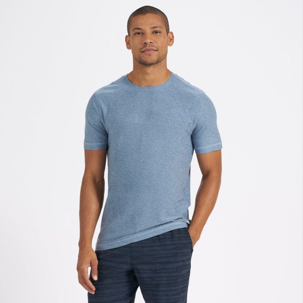 Vuori Men's Strato Tech Tee - Charcoal Heather - Image 2
