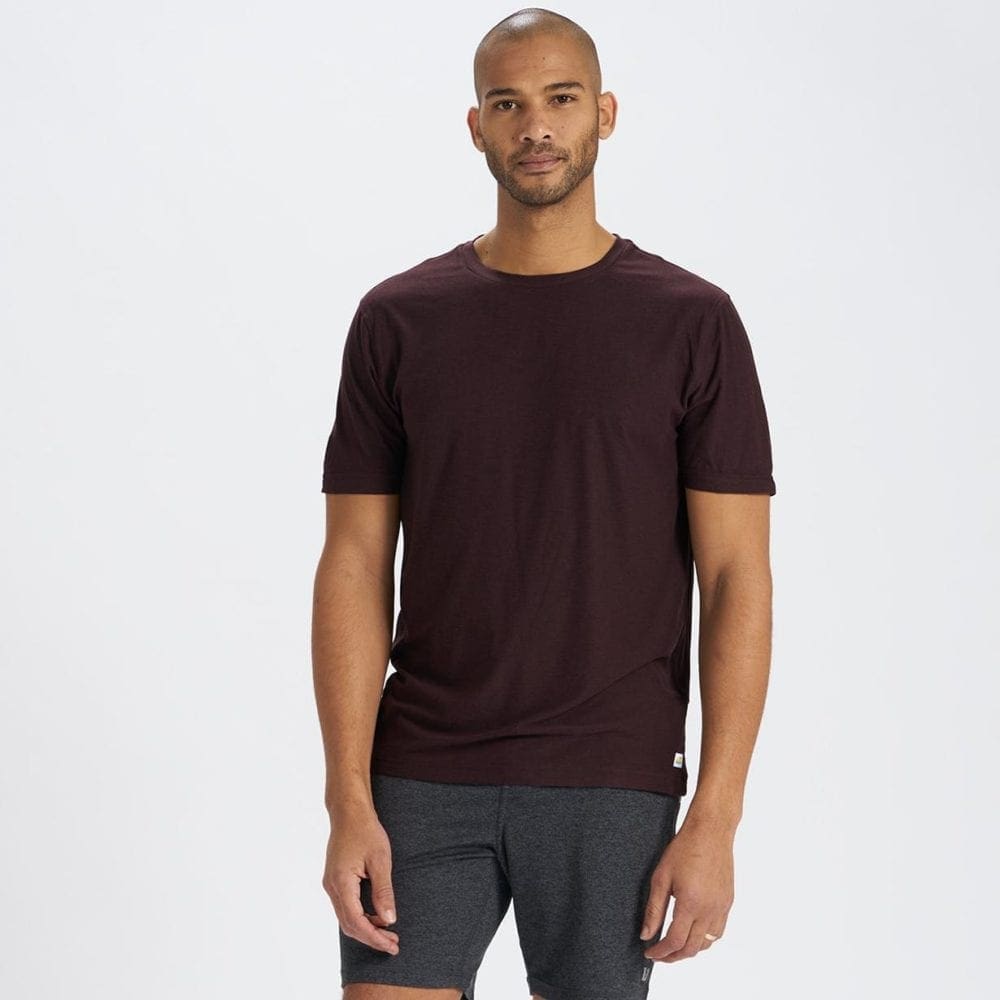 Vuori Men's Strato Tech Tee - Charcoal Heather - Image 4