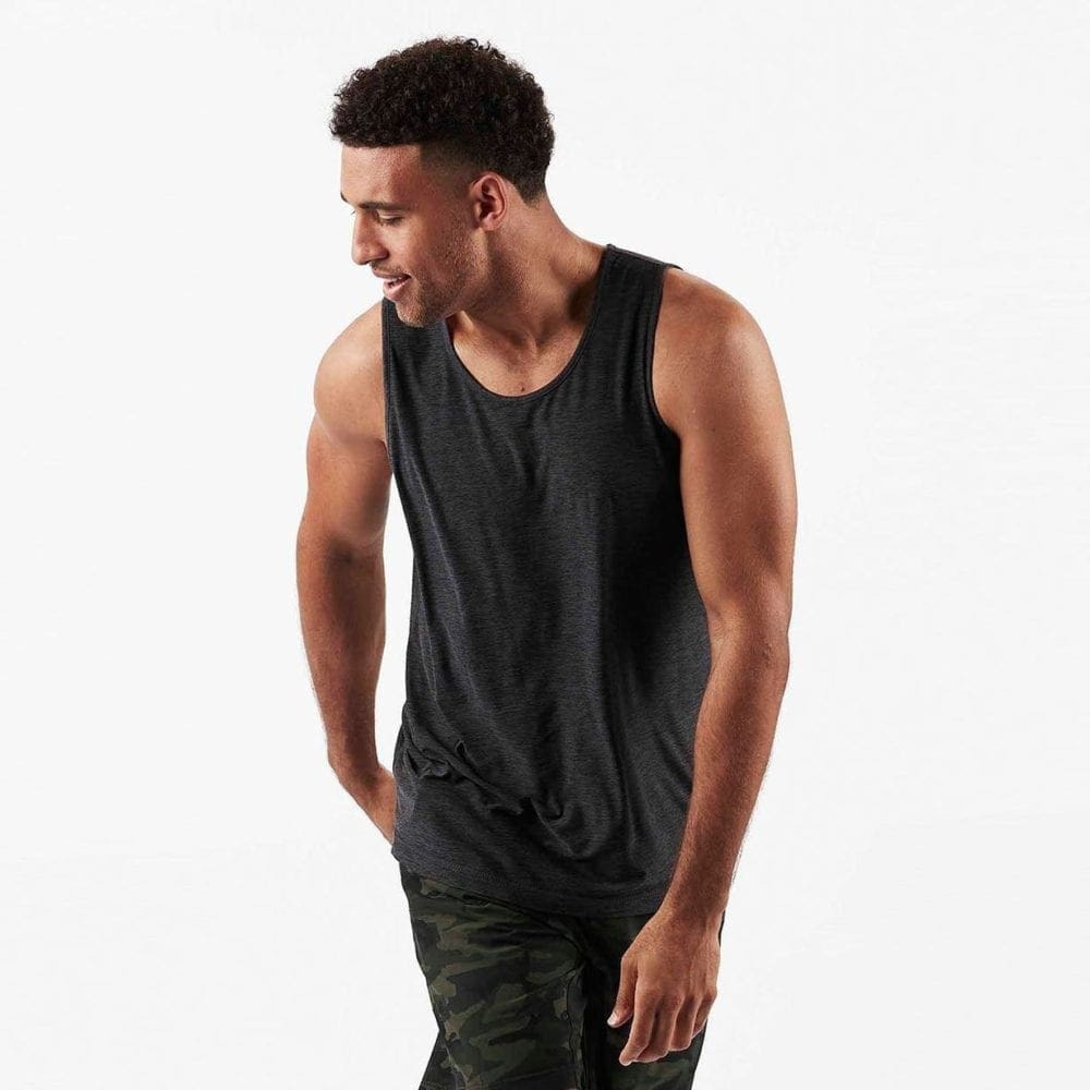Vuori Men's Strato Tech Tank - Heather Grey - Image 2