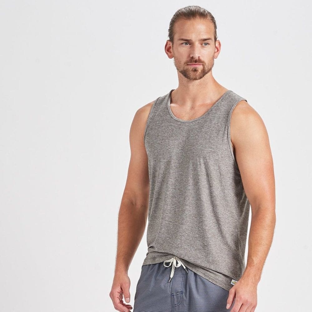 Vuori Men's Strato Tech Tank - Heather Grey